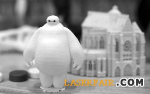 3D打印出來的“大白”、真人模型
