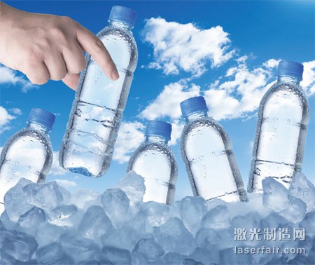 礦泉水瓶瓶身材料主要為PET，采用CO2 激 光打標(biāo)可以得到較好的標(biāo)記效果。