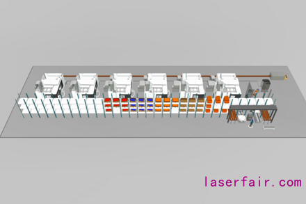  Fastems旗艦版定制型柔性自動化系統(tǒng)——MLS，在集成多臺機加設(shè)備的同時，還將自動去毛刺單元、機內(nèi)檢測、視覺系統(tǒng)、打印機、集中切屑處理系統(tǒng)、中央冷卻系統(tǒng)等一系列生產(chǎn)輔助設(shè)備靈活集成到生產(chǎn)線中。
