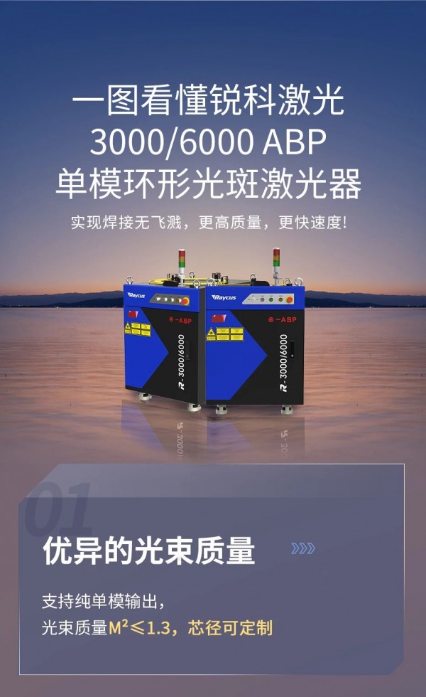 打破國外壟斷，無飛濺焊接利器ABP3000/6000單模環(huán)形光斑激光器，一圖看懂